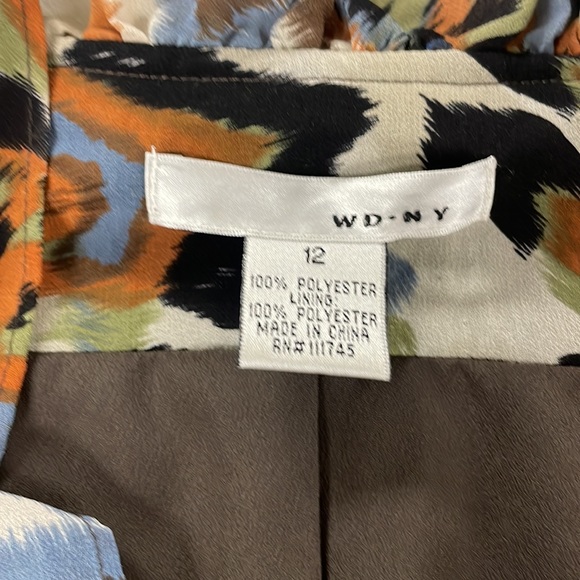 Fully Lined Mock Wrap-Front Chiffon Dress - Picture 8 of 13